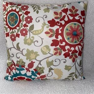 Floral Decorative Throw Pillow